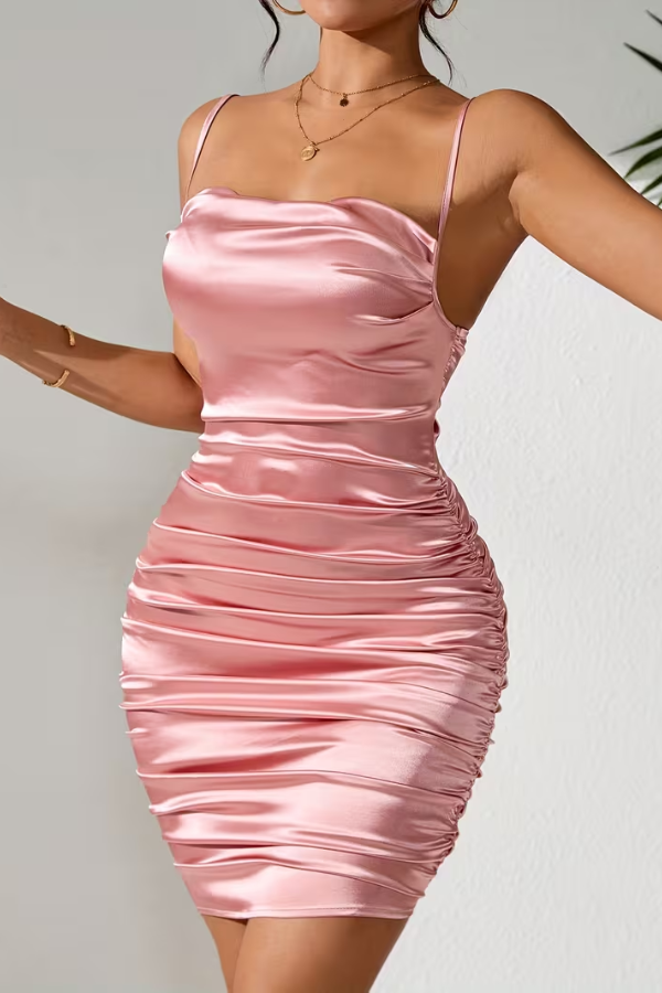 Sunny Spaghetti Strap Mini Dress