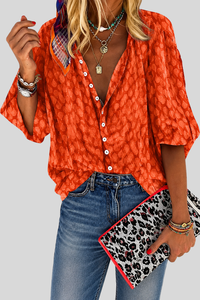 Chic Button Front Summer Blouse