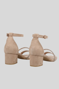 Sparkle Strap Block Heel Sandals