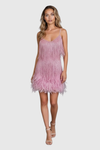 Fringe Feather Cocktail Dress
