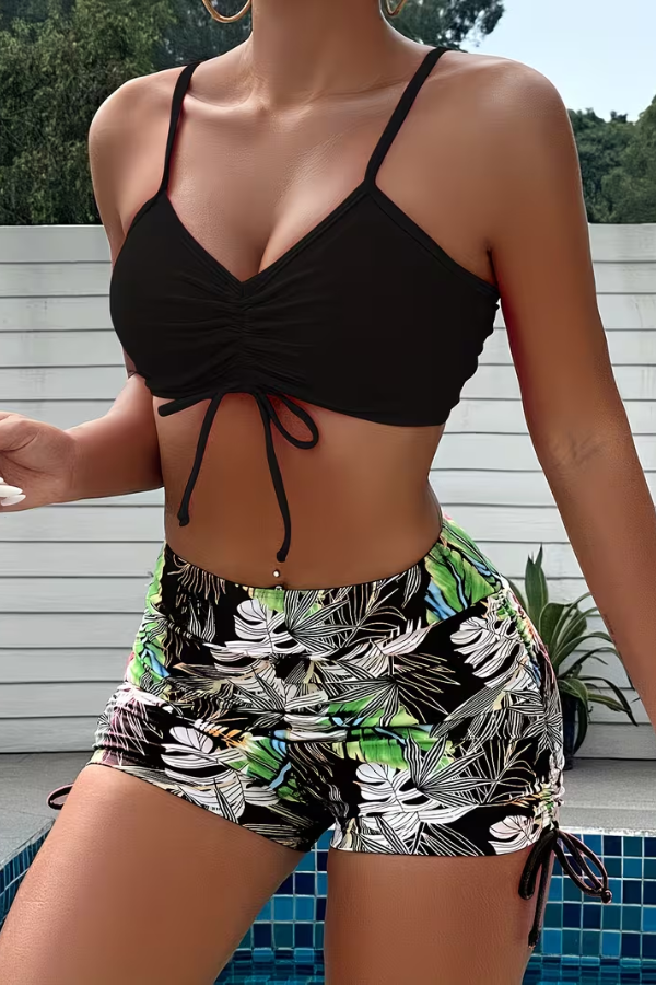 Vibrant Tropical Leaf Bikini Set