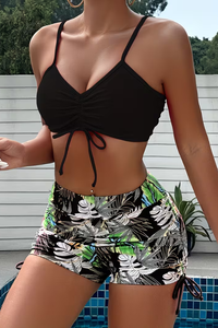 Vibrant Tropical Leaf Bikini Set