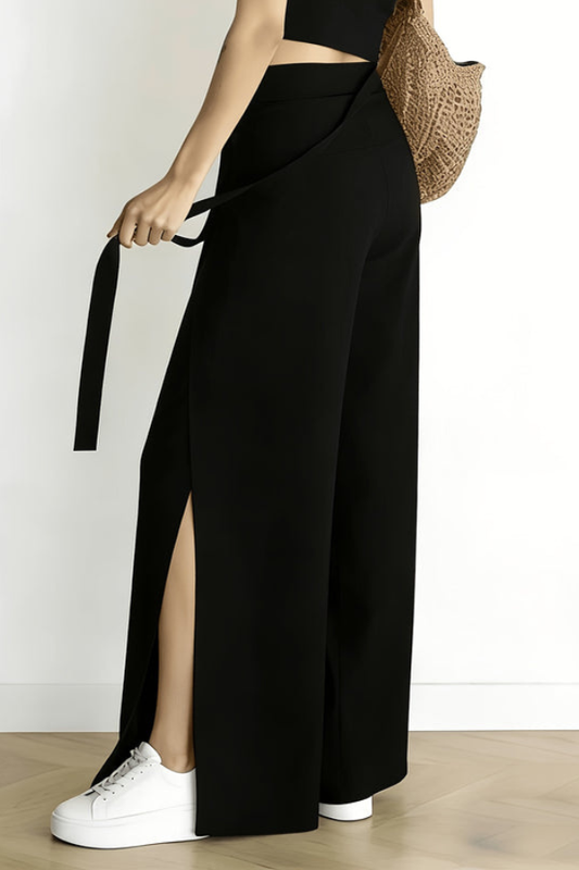 Elegant Cropped Summer Pants Bowtie