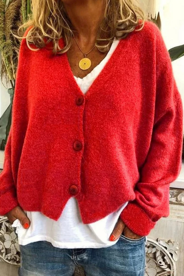 Cozy Knit Button Cardigan
