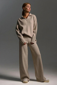 Chic Collared Lounge Set