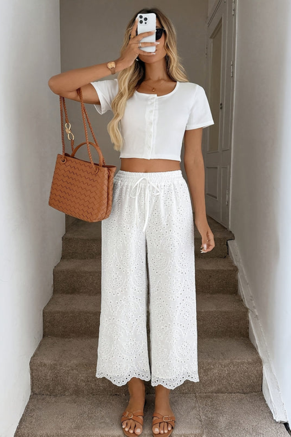 Bohemian Cropped Summer Pants Vacation