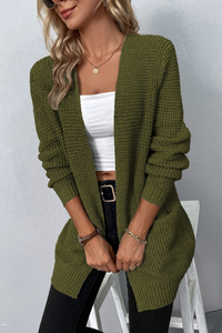 Cozy Knit Open Front Cardigan