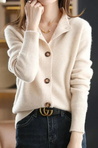 Cozy Knit Cardigan Button Front