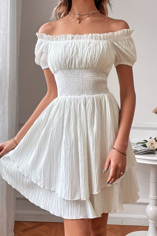 Chic Swing Dress Square Neck