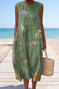 Küsten-Grace Kleid mit Rückendetail