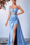 Embroidered Maxi Dress Open Back