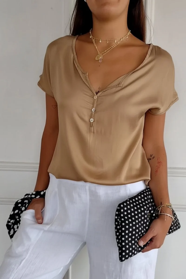 Cozy V-Neck Everyday T-Shirt