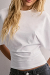Breathable Cotton Cropped Tee
