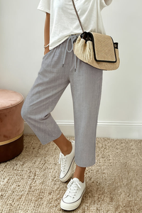 Chic Cropped Summer Pants Office