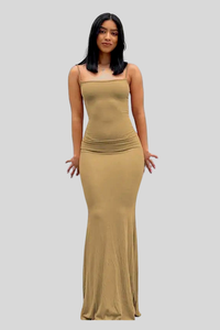 Luxury Halter Neck Keyhole Maxi Dresses