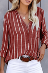 Chic Striped Blouse Daywear