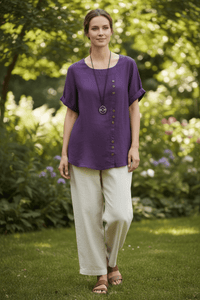 Minimal Round Neck Blouse