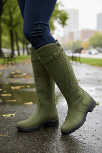 Knee-High Boots with Stable Sole and Modern Fit