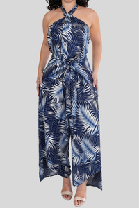 Tropisches Print Resort-Jumpsuit