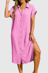 Vintage V Neck Mini Dress