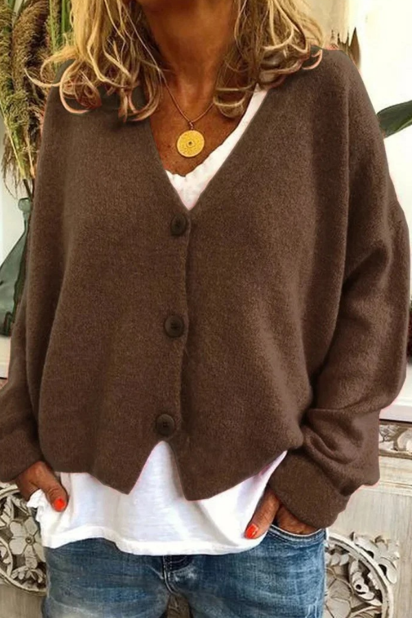 Cozy Knit Button Cardigan