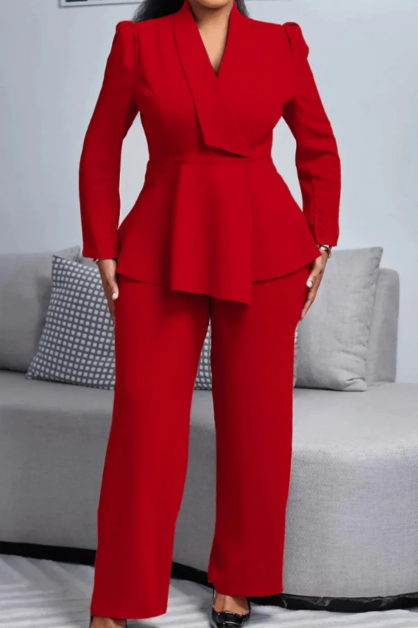 Executive Notched Lapel Suit Set