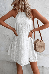 Boho Halter Neck Keyhole Maxi Dresses