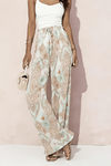 Vacation Cropped Summer Pants Paisley