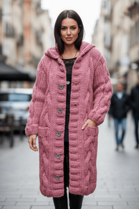 Cozy Oversized Cable Knit Cardigan