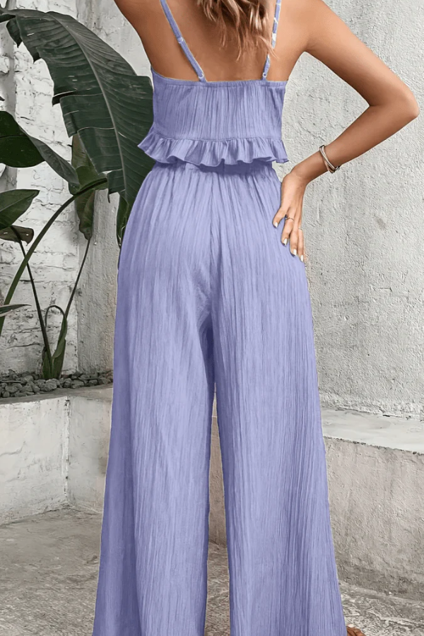Chic Tie Front Pants Set