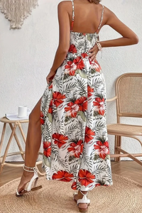 Floral Spaghetti Strap Maxi Dress