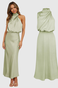 Elegant Sleeveless Evening Maxi Dress