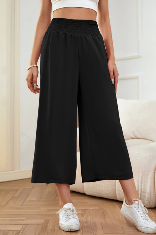 Chic Cropped Summer Pants Wideleg