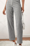 Plaid Cropped Summer Pants Tailored