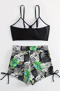Vibrant Tropical Leaf Bikini Set