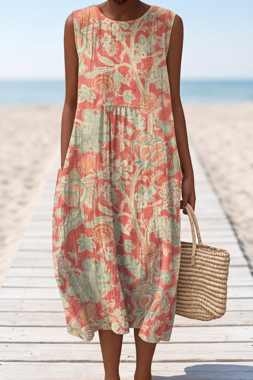 Küsten-Grace Kleid mit Rückendetail