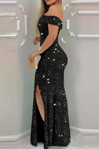 Glamorous Off Shoulder Maxi Dress