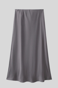 Elegant Satin High Waist Skirt