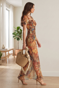Refined Charm Ruched Midi Dress