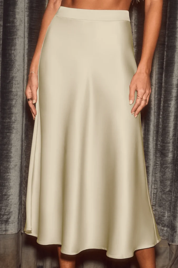 Sleek Flow Midi Skirt