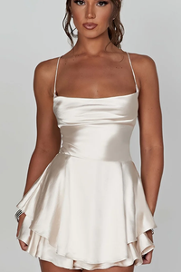 Backless Halter Neck Dress