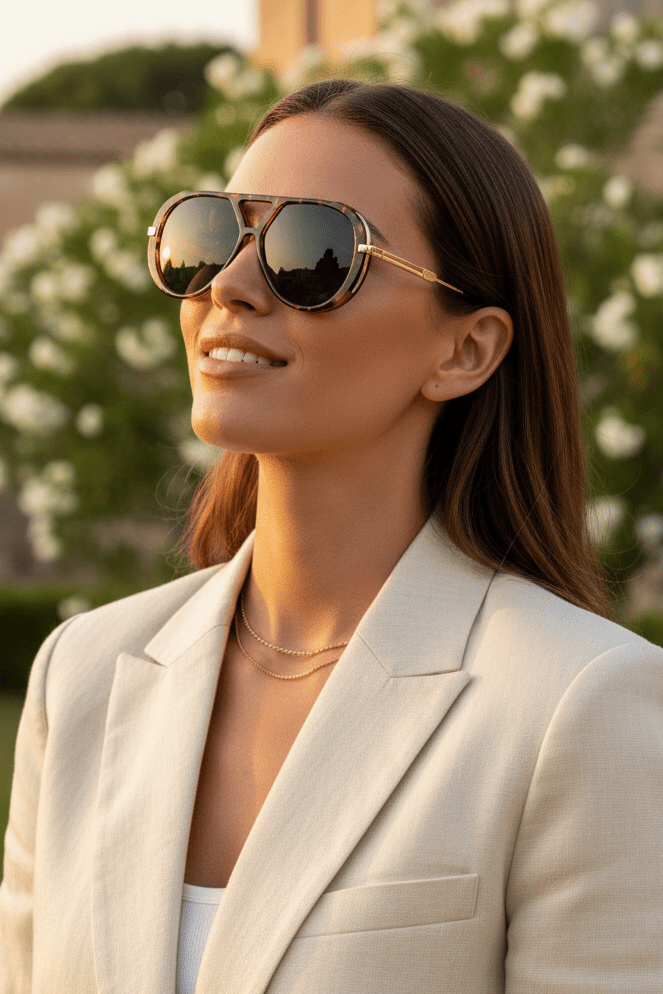 Retro Aviator Sunglasses
