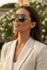 Retro Aviator Sunglasses