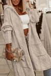 Cozy Knit Cardigan Hooded