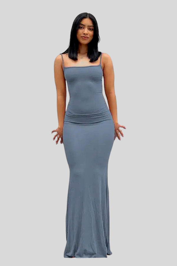 Luxury Halter Neck Keyhole Maxi Dresses