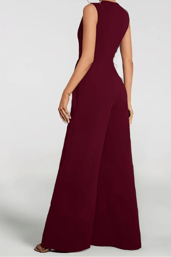 Sleek Black Wide Leg Jumpsuit