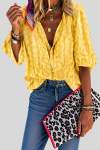Chic Button Front Summer Blouse