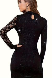 Chic Lace Cutout Midi Dress