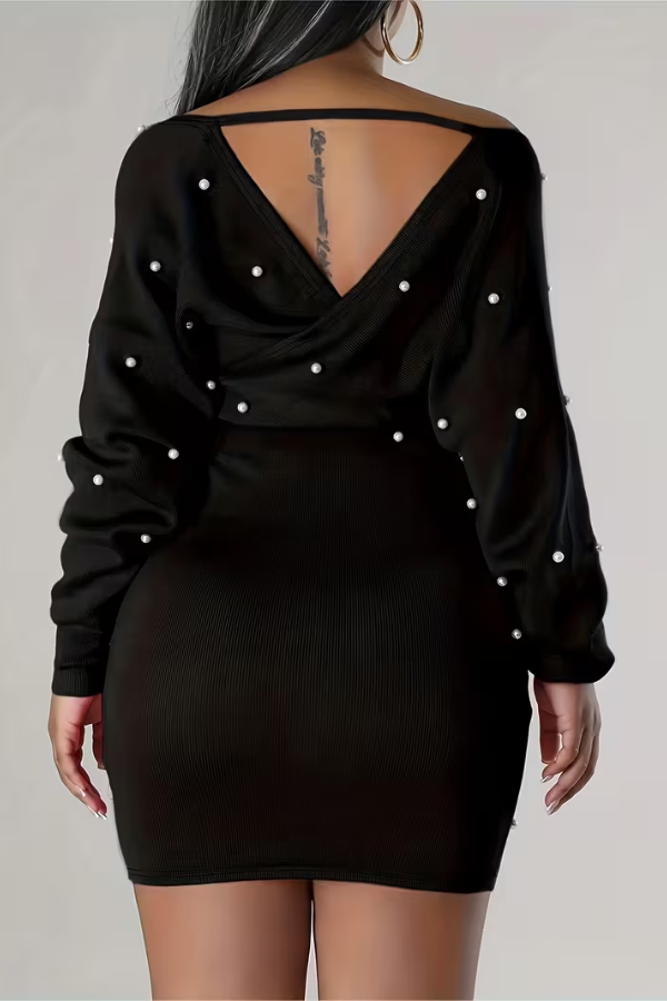 Sculpted Bodycon Dress Off Shoulder