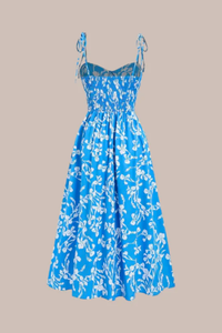Directional Polyester Floral Dress